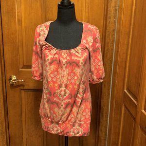 Eyeshadow Women's Tunic, Large, Orange multi